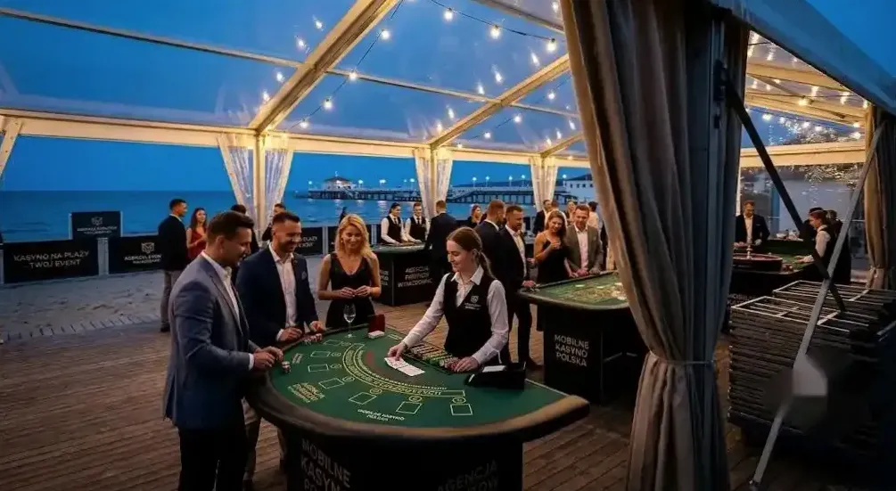 Krupier na evencie
