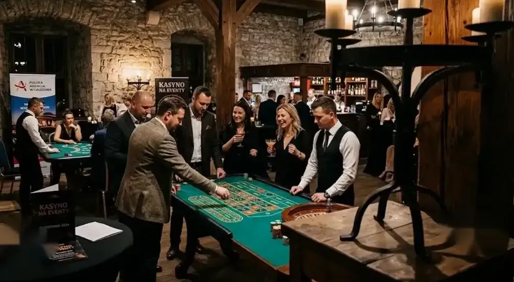 Firmowy wieczór casino przy ruletce